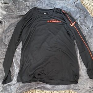Cincinnati Bengals Black Team Issued Long Sleeve Shirt